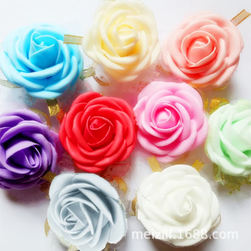Wedding Supplies Bride's Wrist Flower Bridesmaid Hand Flower Sisters Simulated PE Rose Multi-color Bracelet Style