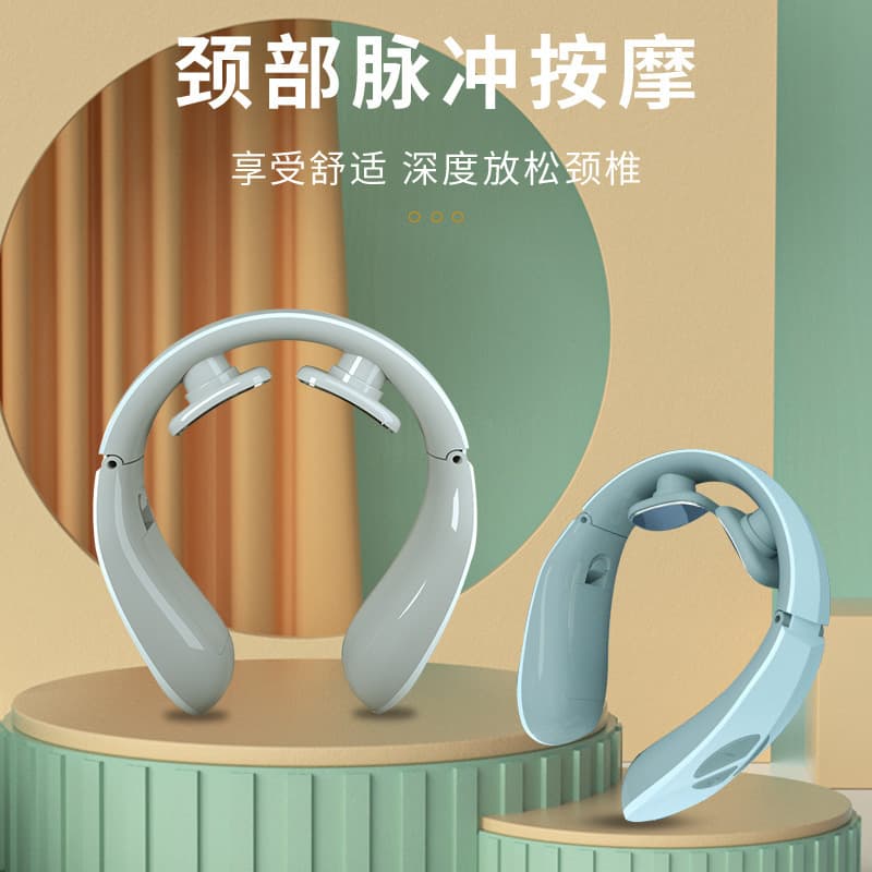Cross-Border Smart Cervical Massager with Heat and Kneading, Wearable Neck Design
