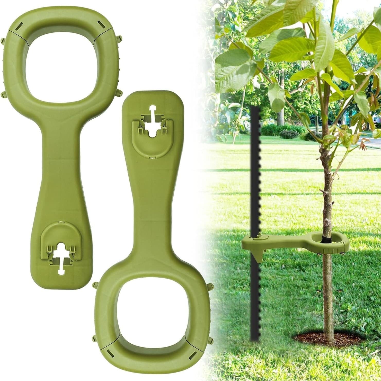 Sapling Support 2 Piece Tree Stand Stabilizer Support Tree Straightening Kit for Leaning Trees