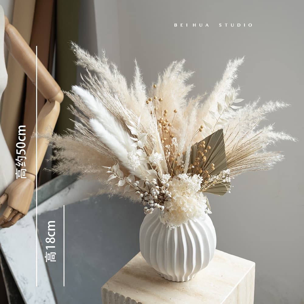 Maillard Dried Flower Bouquet Vintage High-End Home & Commercial Decoration Natural Tabletop Ornament for Restaurant