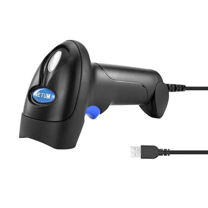 NETUM Wireless Bluetooth Scanner for Supermarkets and Convenience Stores with Auto-Sensing