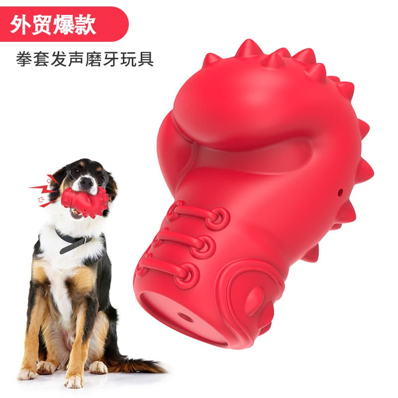 Pet Supplies Dog Toy Creative Glove-Shaped Dog Toy Durable Squeaky Self-Entertainment Teething Toy Wholesale