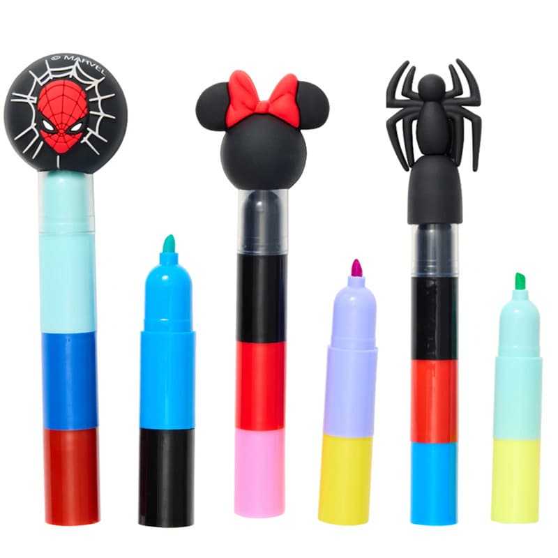 Australian Smiggle 5-section watercolor pen children's marker pen student multi-section highlighter pen