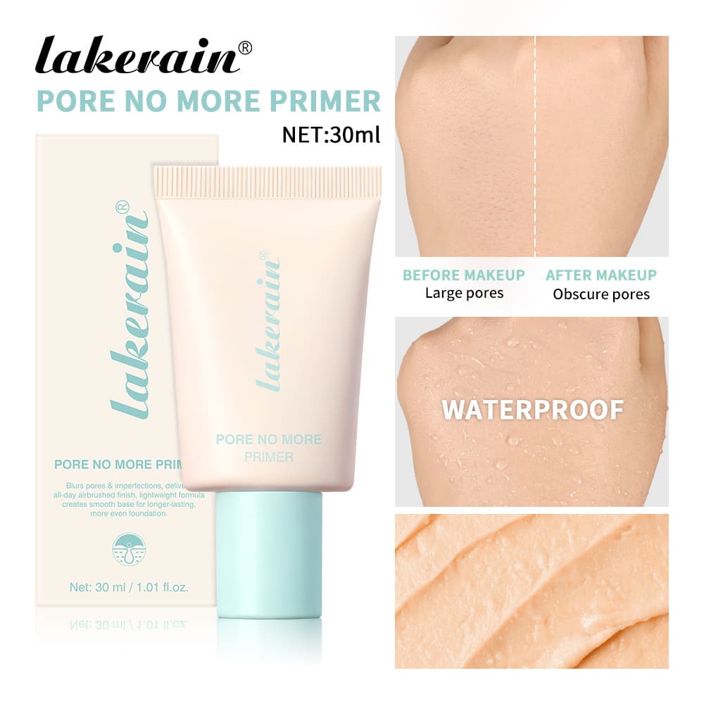 Lakerain Tube Primer Care Cream Pore Minimizer Smooths Skin Tone Concealer Cross-Border