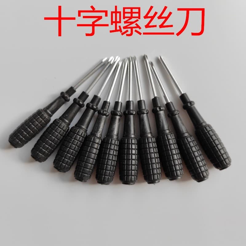 Wholesale Small Grenade Screwdriver with Strong Magnet, Cross Tip, Free Torx Screwdriver, Black Handle Large Grenade Cross Screwdriver