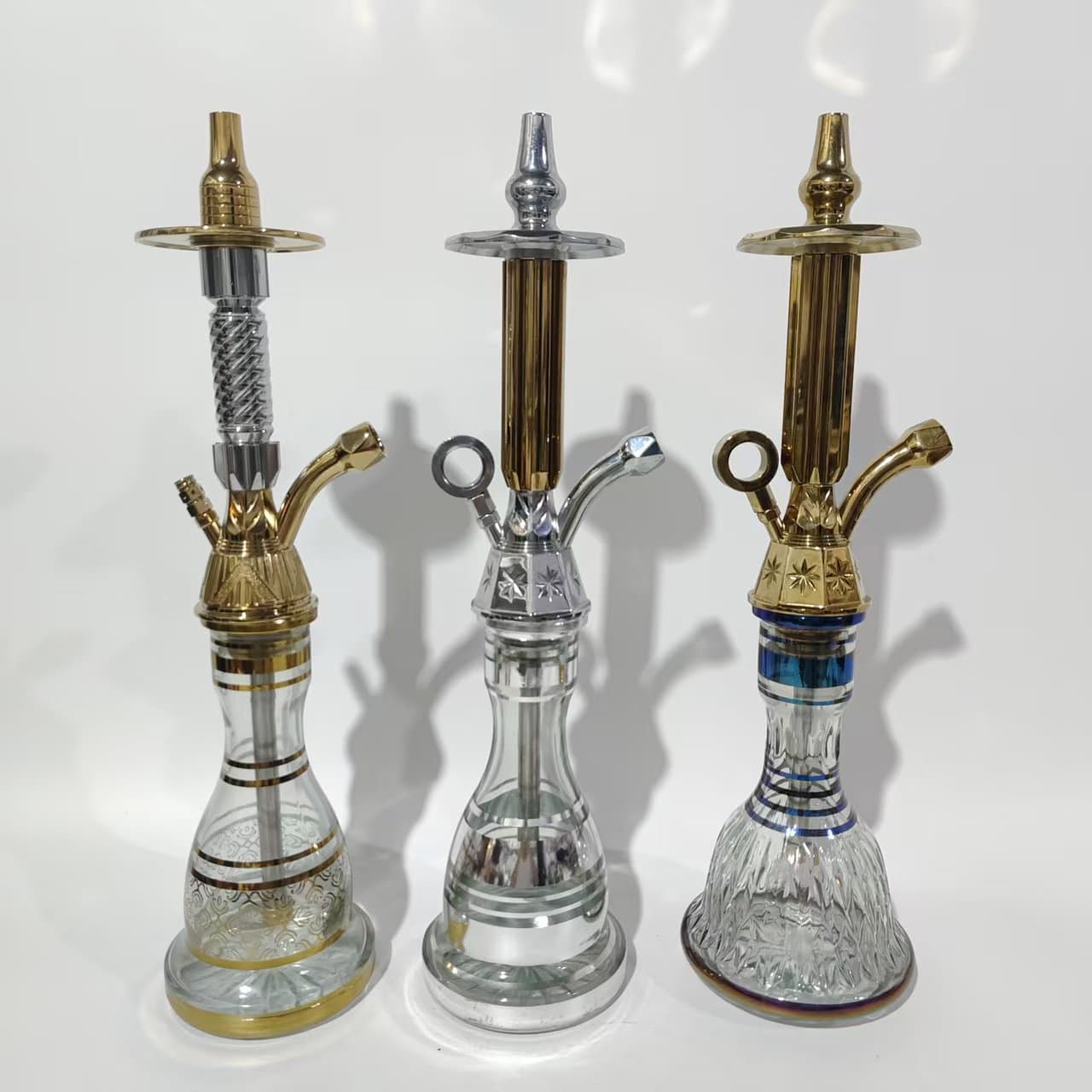 Cross-border factory wholesale 52CM high Arabic hookah, portable leather bag and color box packaging wholesale price