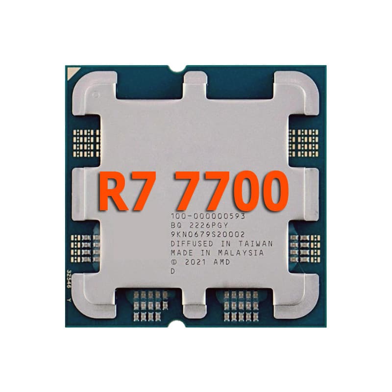 New AMD5 R7 7700 CPU Tray, without Cooler