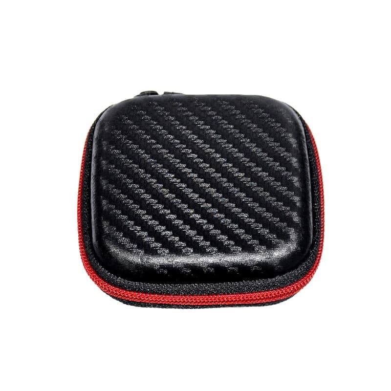 KZ leather storage bag small headphone digital accessories storage bag neutral headphone portable bag anti-pressure manufacturer wholesale