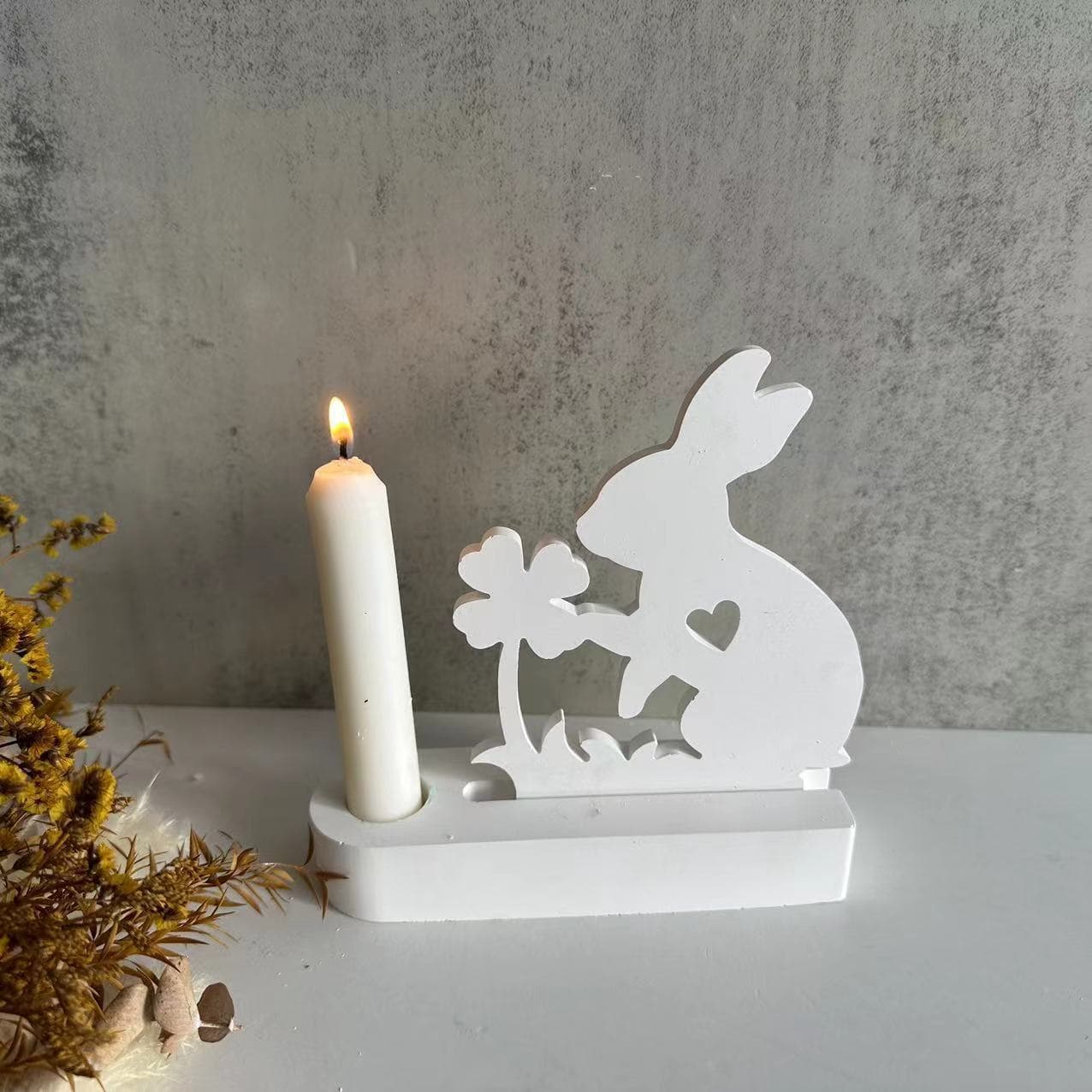Easter Ring Rabbit Silicone Mold Rabbit Insert Plaster Mold Resin Mold