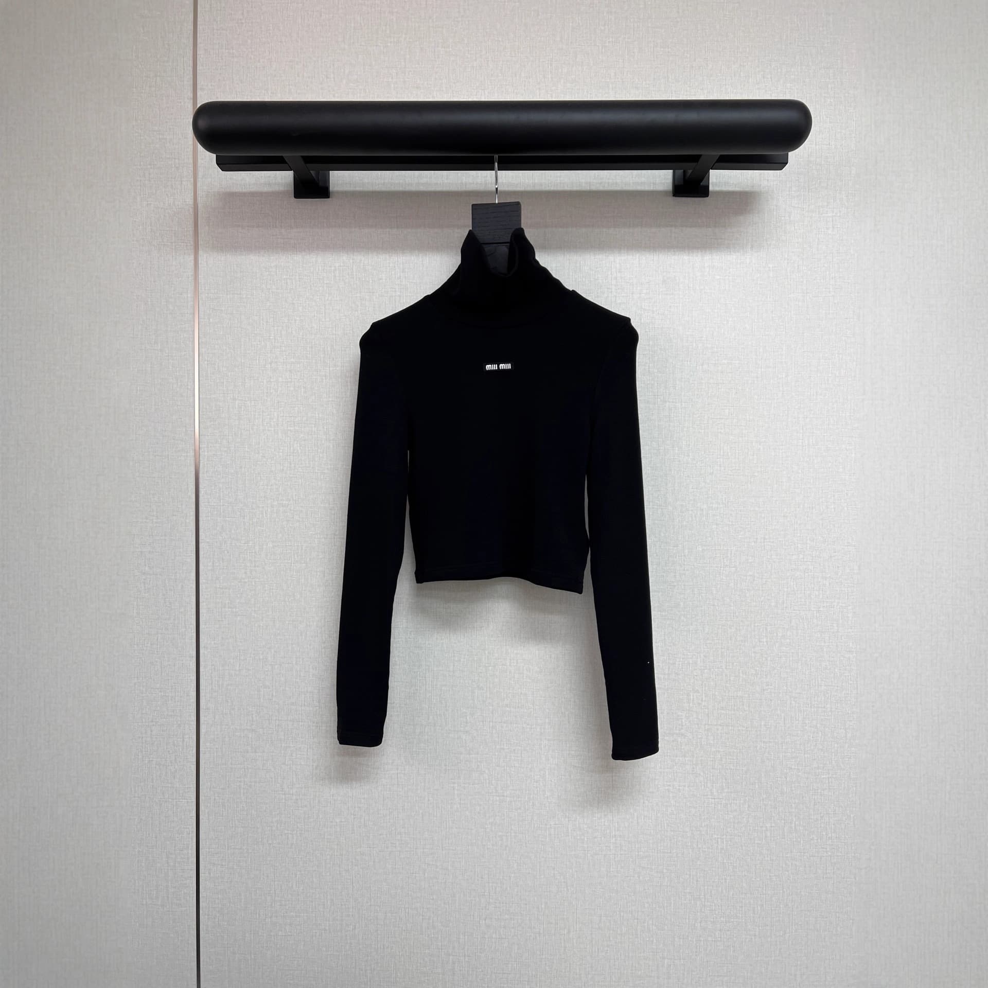 Factory Direct MM25 Autumn/Winter New Fashion Versatile Letter Emblem Short Slim High-Neck Base Layer
