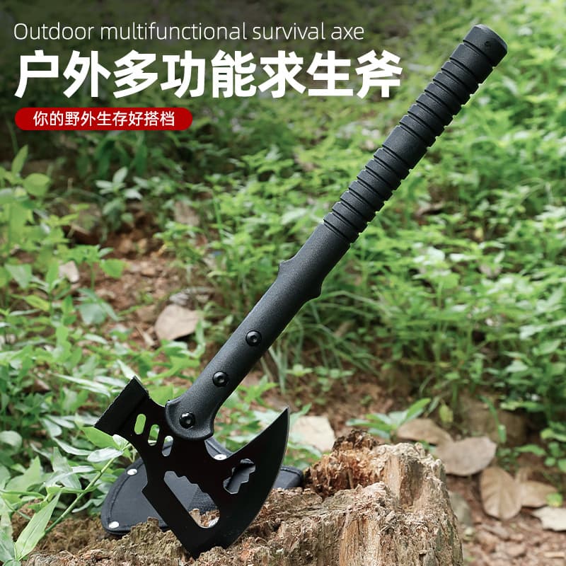 Axe High Manganese Steel Multi-Function Engineer Axe Camping Survival Tactical Bushcraft Hatchet Splitting Axe Outdoor Survival Axe