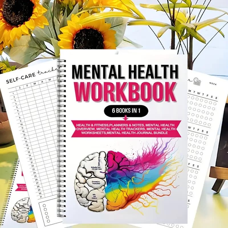 Cross-border Mental Health Workbook Self-Care Diary Relaxation Guide Mental Health Workbook