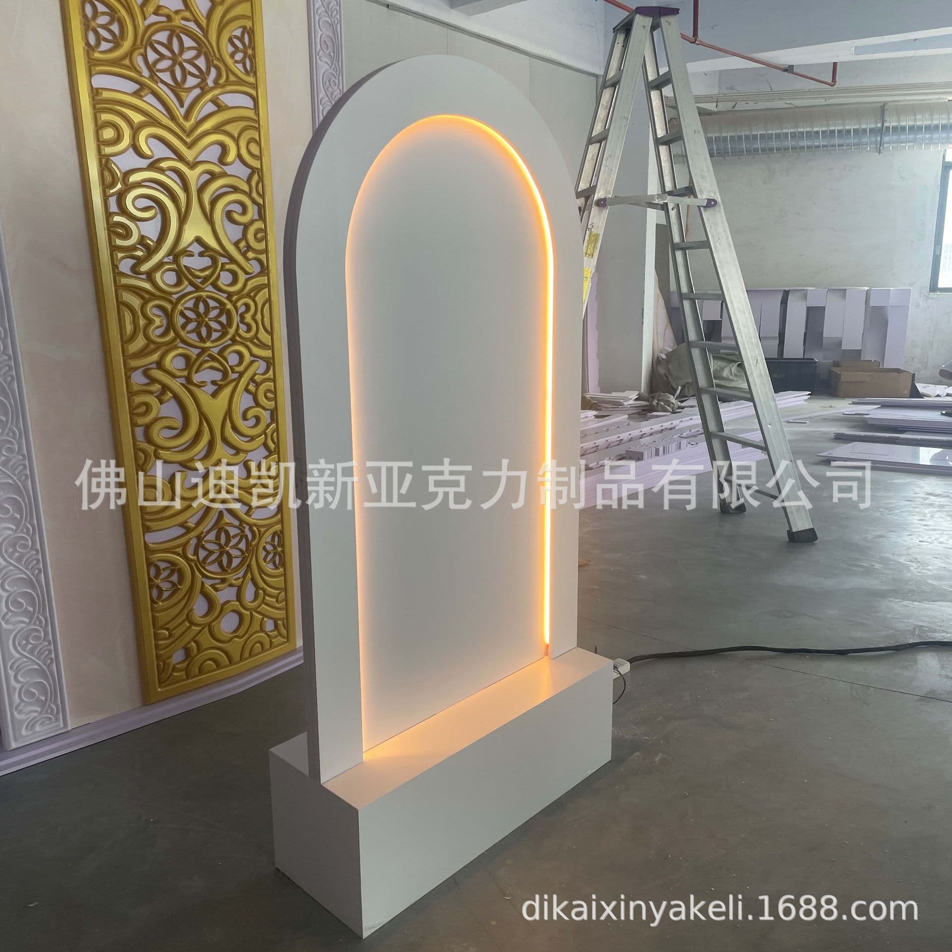 Acrylic Custom Fabrication Manufacturer LED Wedding Background Board Decoration Design—Consult Before Ordering, Do Not Purchase Directly