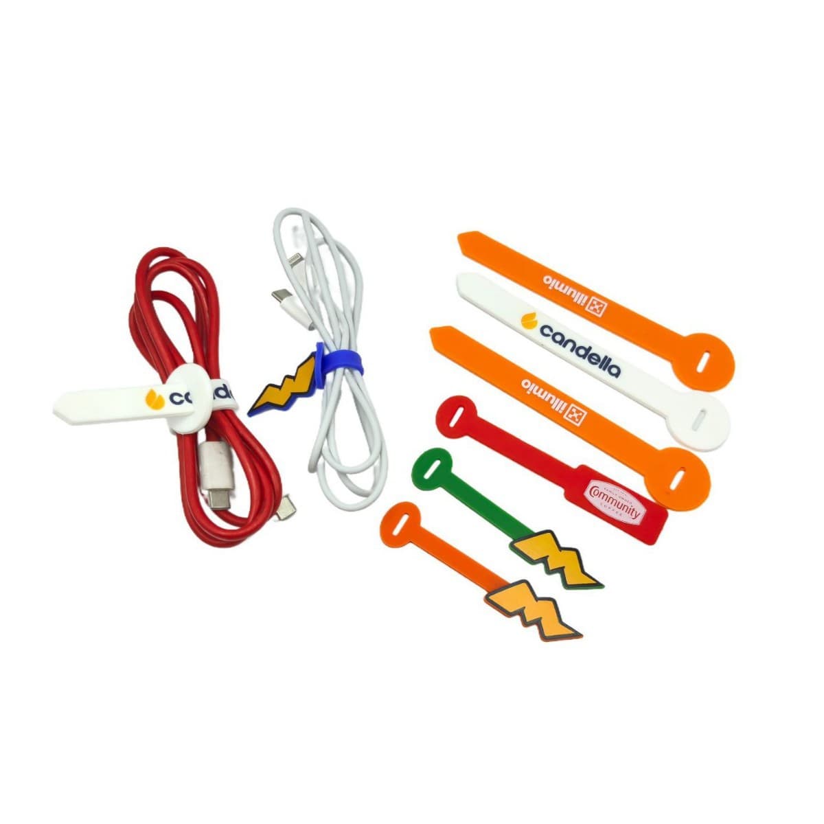 Data Cable Ties, Silicone Straps, Reusable, Telescopic Silicone Rope, Silicone Zip Ties, Wire Bundling Bands
