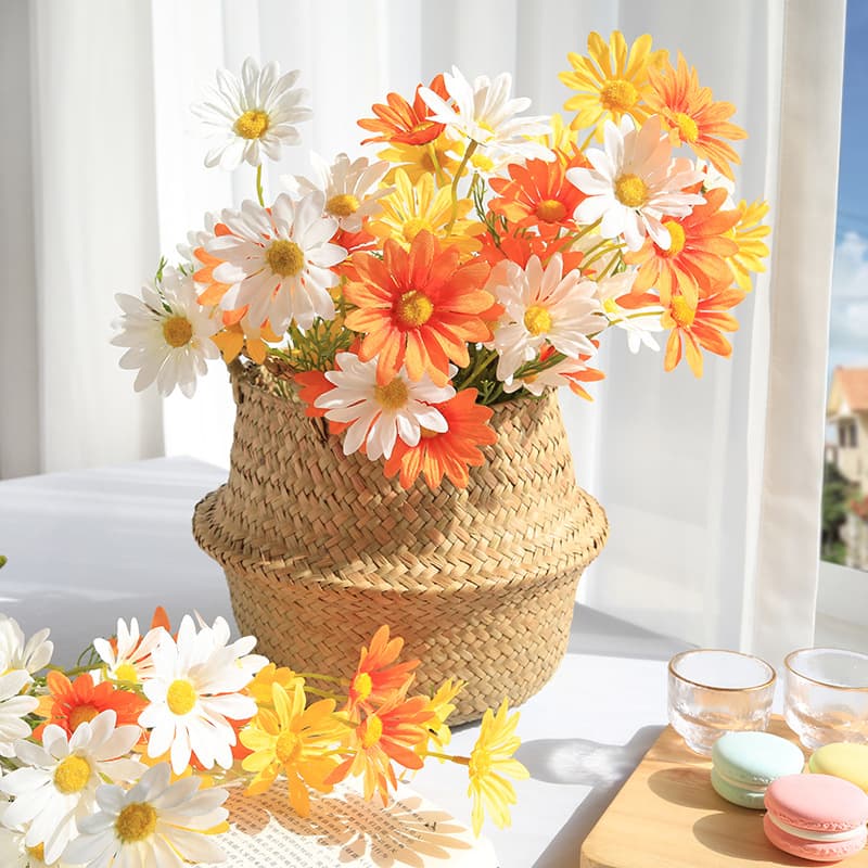 Fresh Daisy Artificial Flowers Fake Flowers Living Room Decoration Table Flower Arrangement Dried Flowers Silk Flowers Photo Props Sunflower