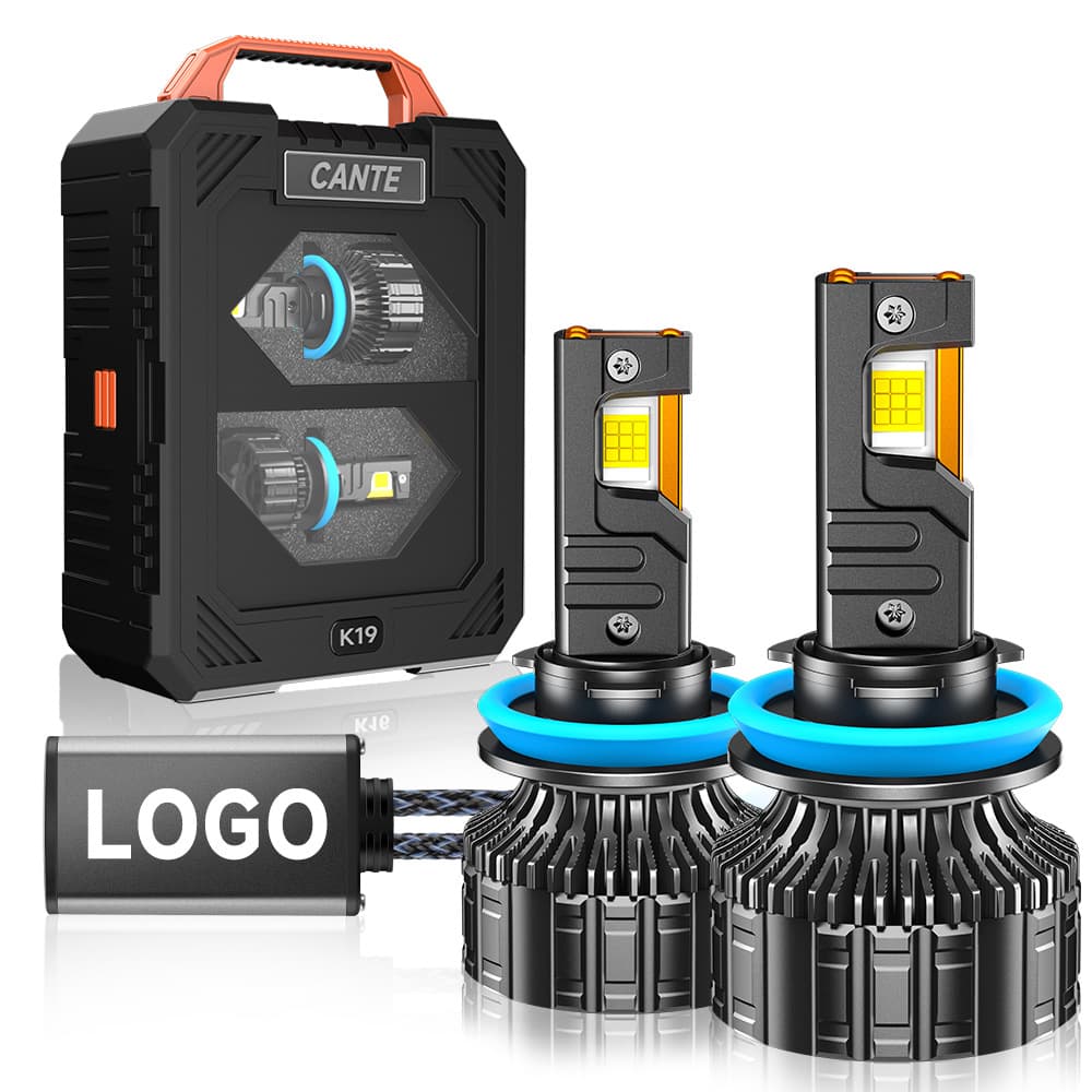 Three copper tube 190W high power car LED headlight lighting upgrade LED headlight h7H1H11 headlight upgrade