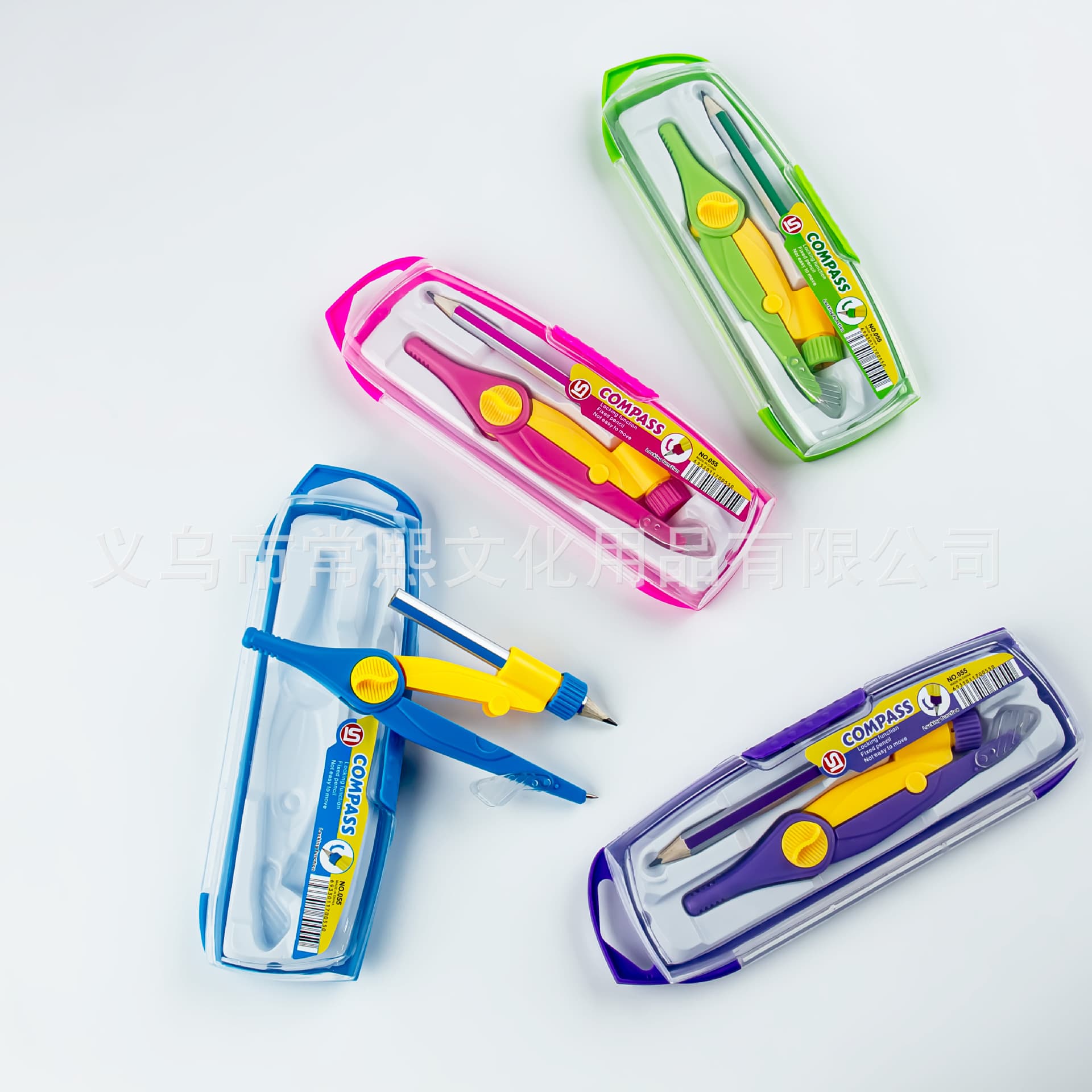 Cross-border student compass drawing design, standard compass set, multi-functional examination compass set