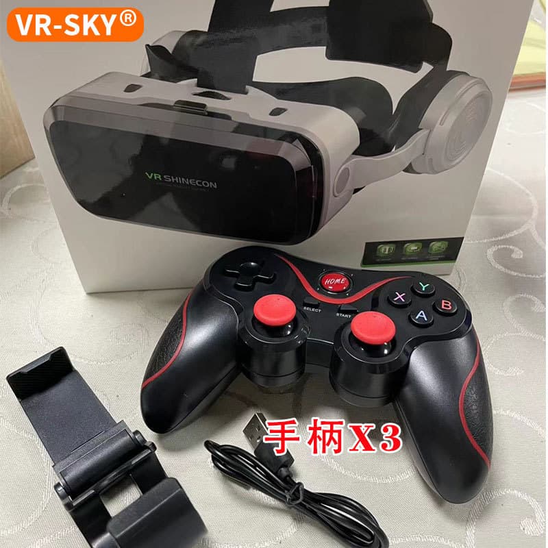 Cross-border Wholesale VR Glasses Mobile Helmet G04BS Headset All-in-One 3D Gaming Console Adult VR In Stock