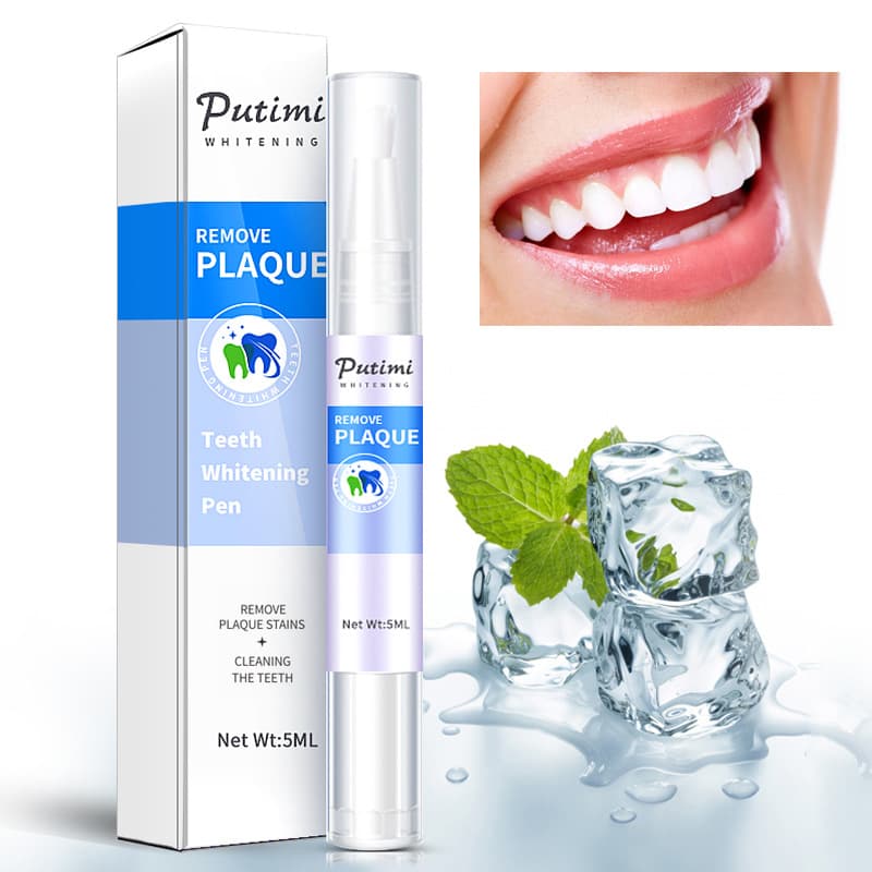 PUTIMI Teeth Whitening Pen, Dental Liquid for Yellow Teeth, Smoke Stains, Amazon Cross-Border Product Factory Wholesale