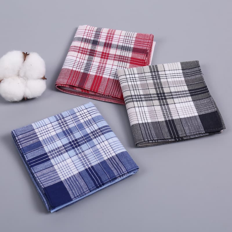 New cross-border handkerchief, all-cotton absorbent towel, men's handkerchief, pure cotton small towel, customizable square towel.