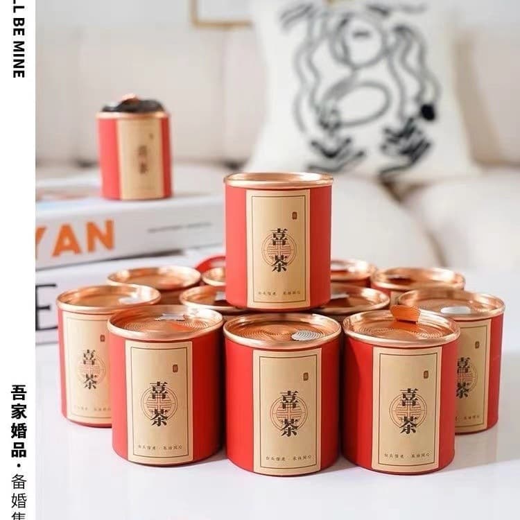 Favors Small Can Wedding Tea, Bridesmaid and Groomsmen Practical Small Gifts, Priced Flower Tea Return Gifts, Marriage Practical