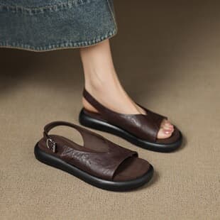 Lightweight Soft Flat Shoes for Dresses Fashion 2026 Fashion Retro Spring Summer New Sandals Women Trendy Korean Style