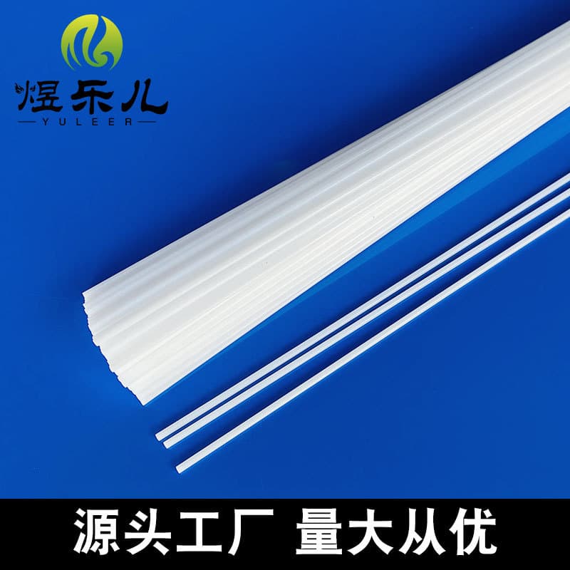 Factory Direct POM Solid Rod Plastic Steel Bar White Plastic Rod White POM Plastic Steel Strip Mosquito Net Support Rod