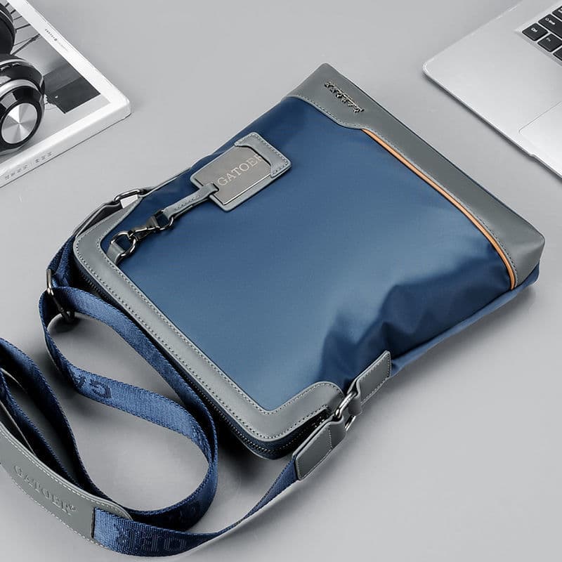 Waterproof nylon men's shoulder bag Oxford cloth small bag casual crossbody bag youth sports shoulder bag vertical bag