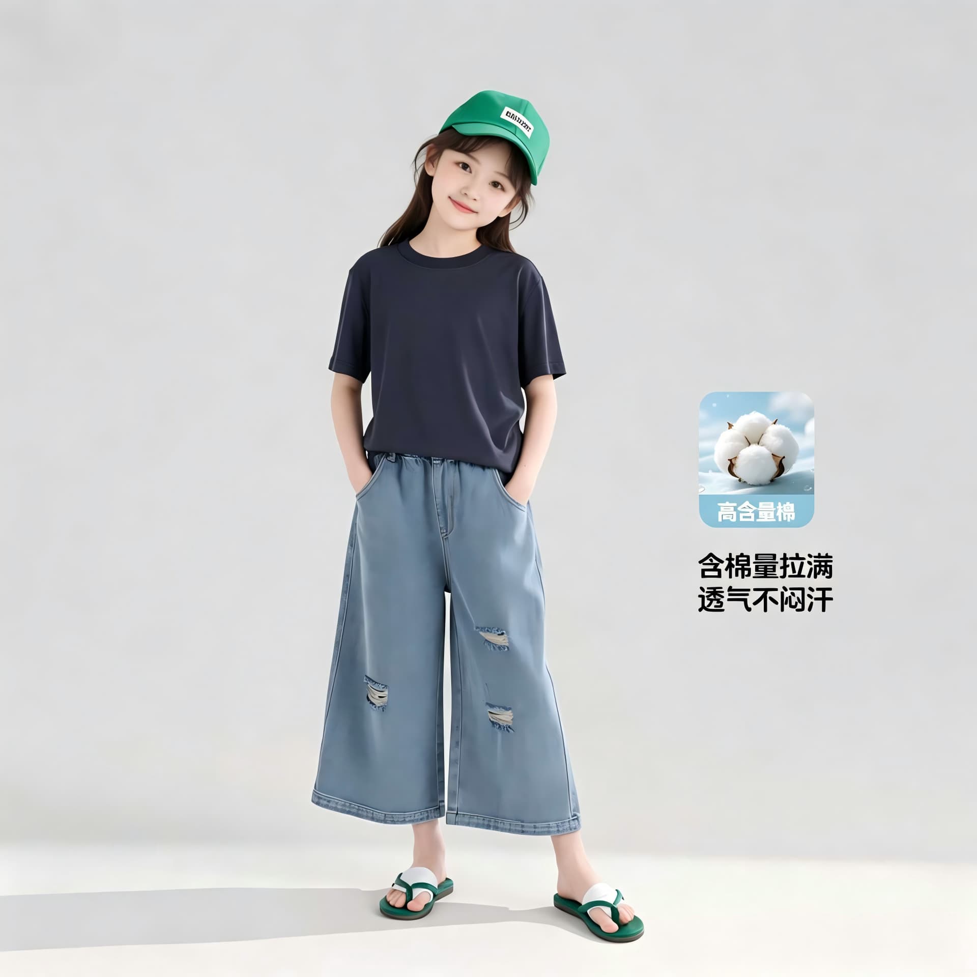 Tutu Elephant Boys and Girls Denim Shorts 2025 Summer New Children's Simple Casual Versatile Shorts Parent-Child