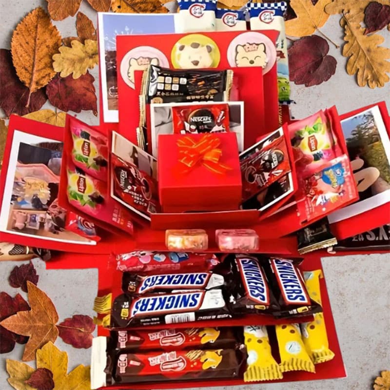 Cross-border 5-Layer Birthday Surprise Box Ritual Candy Snack Explosion Gift Box for Children