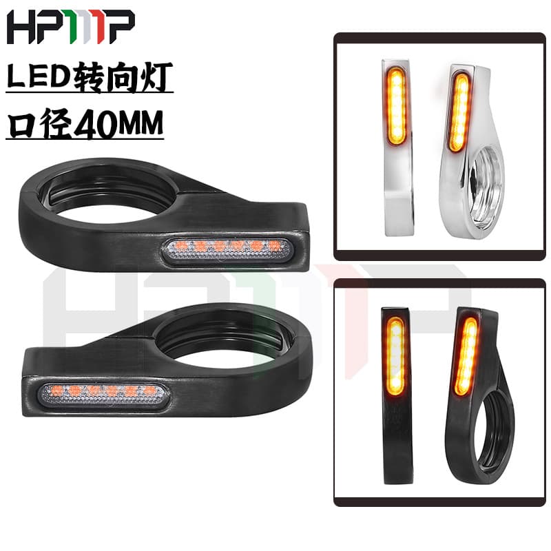 Motorcycle Turn Signal Indicator LED Light for Harley Retro Motorcycle Modification, Export Only