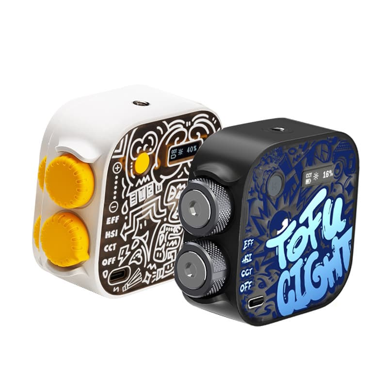 Siande Tofu Light RGB Pocket Fill Light for Live Streaming, Chin Fill Light for Mobile Phone Photography, Portable Fill Light for Photography