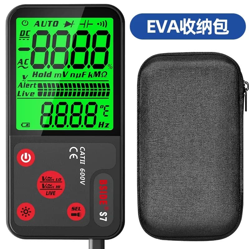 BSIDE S7 Rechargeable Digital Multimeter High Precision Universal Meter Multifunctional Electrician Maintenance Auto-Ranging Anti-Burn