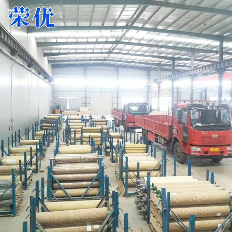 Polyurethane Rubber Roller Wear-Resistant High-Temperature Silicone Roller Chrome-Plated Steel Roller Printing Coating Rubber Roller PU Covered Roller