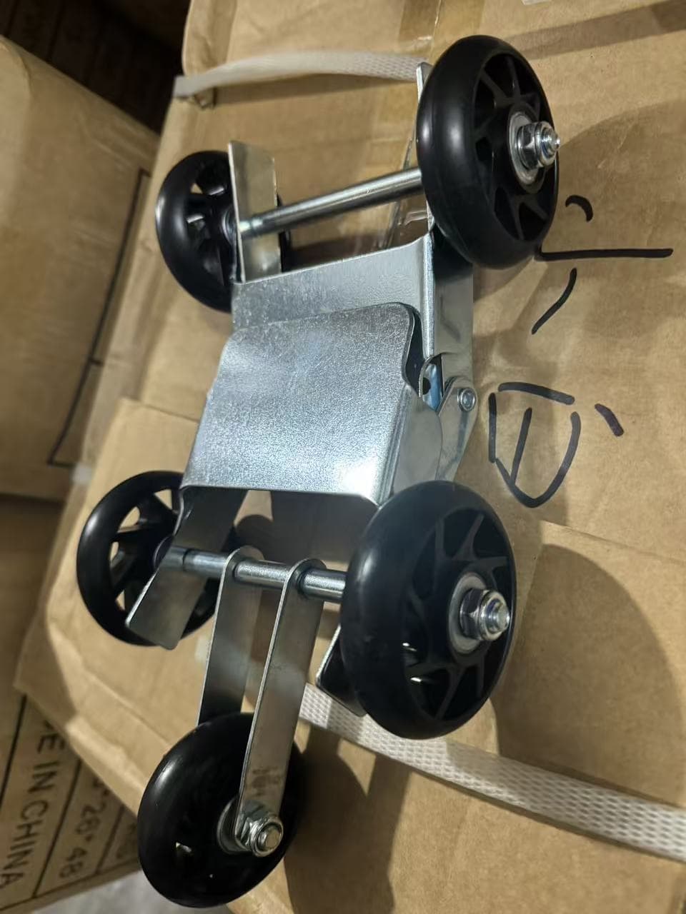 Electric Vehicle Booster Flat Tire Tool Tire Puncture Towing Device Motorcycle Moving Tool Car Mover Trolley
