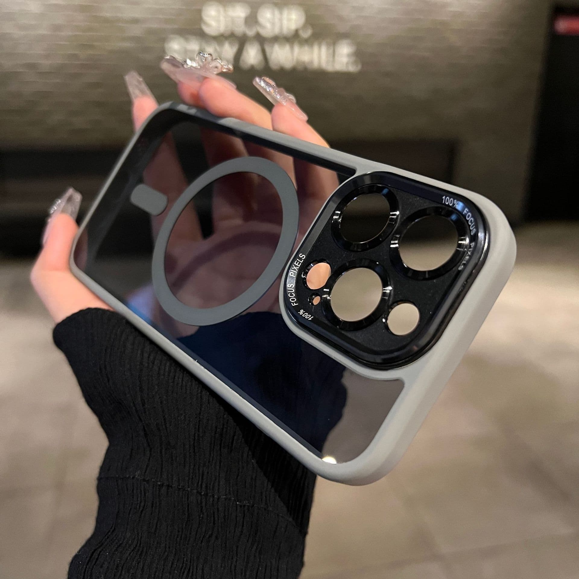 Metal Lens Magnetic Phone Case for iPhone 17, Compatible with iPhone 15 Full Coverage 14 Pro Max Protective Case 11