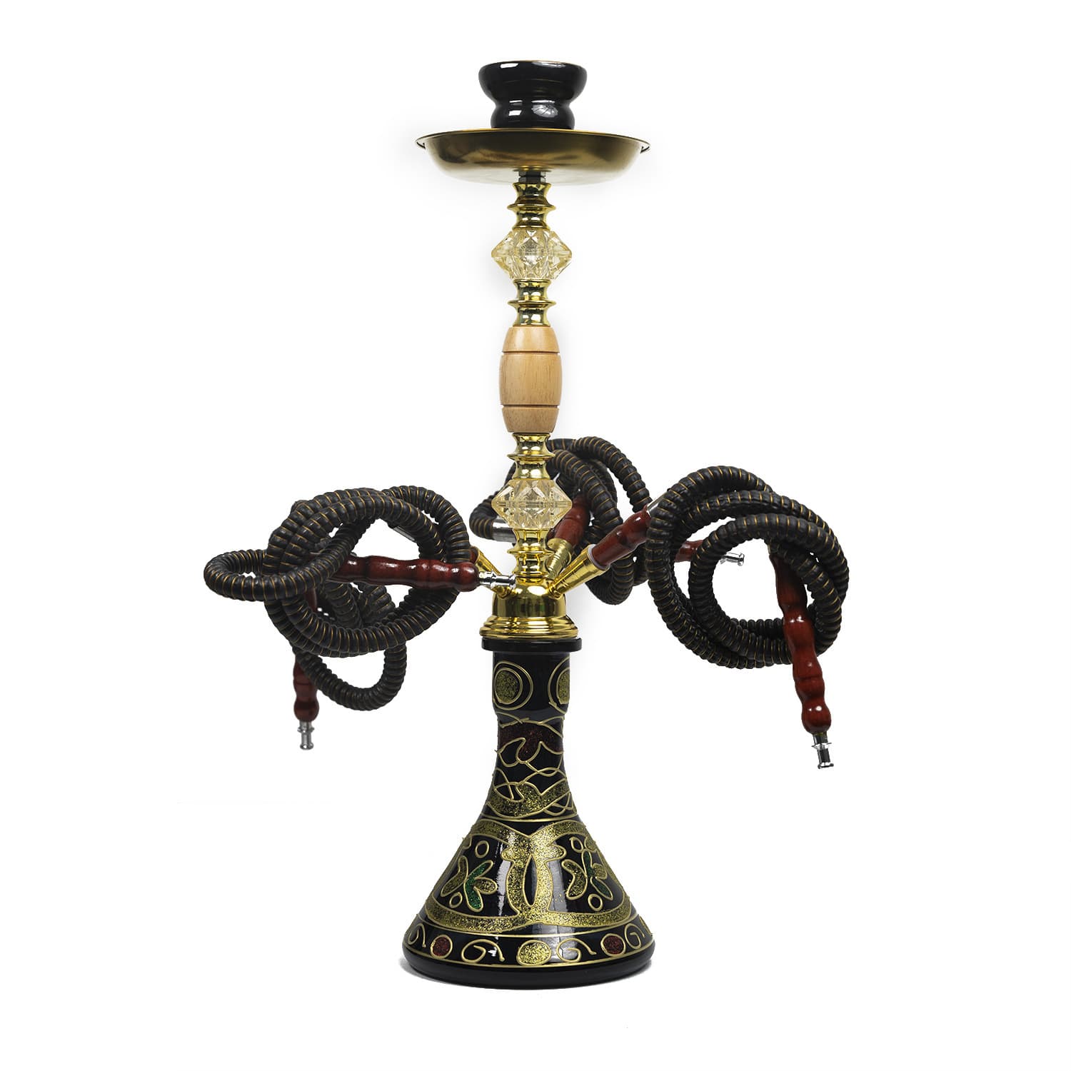 Cross-border new product double-tube four-tube Arabic hookah hookah pipe smoke pot set bar KTV personal use shisha