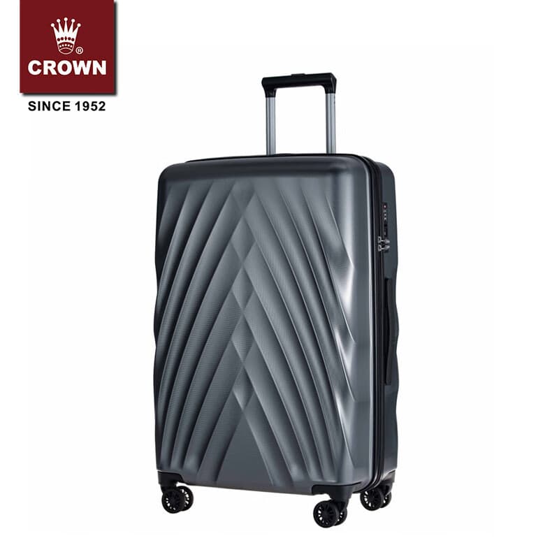 Crown Travel Suitcase Universal Wheels Diamond Weave Lightweight Hard Shell Luggage C-H2020H/26