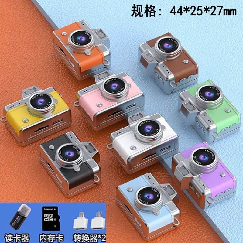 New mini retro student party CCD digital flip selfie travel video small camera for boys and girls
