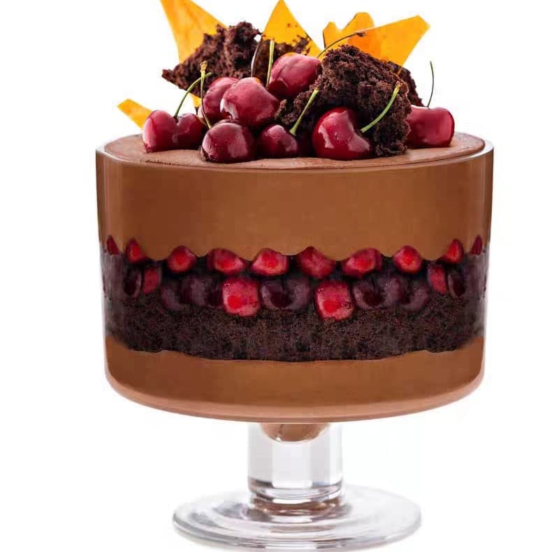 BBGLASS Baobei glass ice cream dessert cup internet celebrity fruit plate fruit salad bowl tall glass