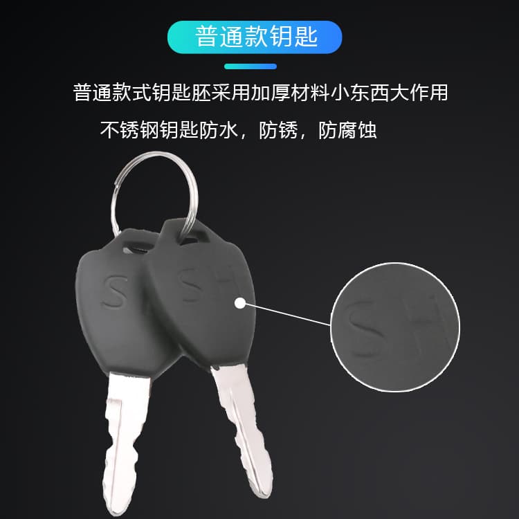 Factory Direct Electric Vehicle Lock Power Lock Key Switch Assembly Ignition Lock Cylinder for E-bike and Tricycle