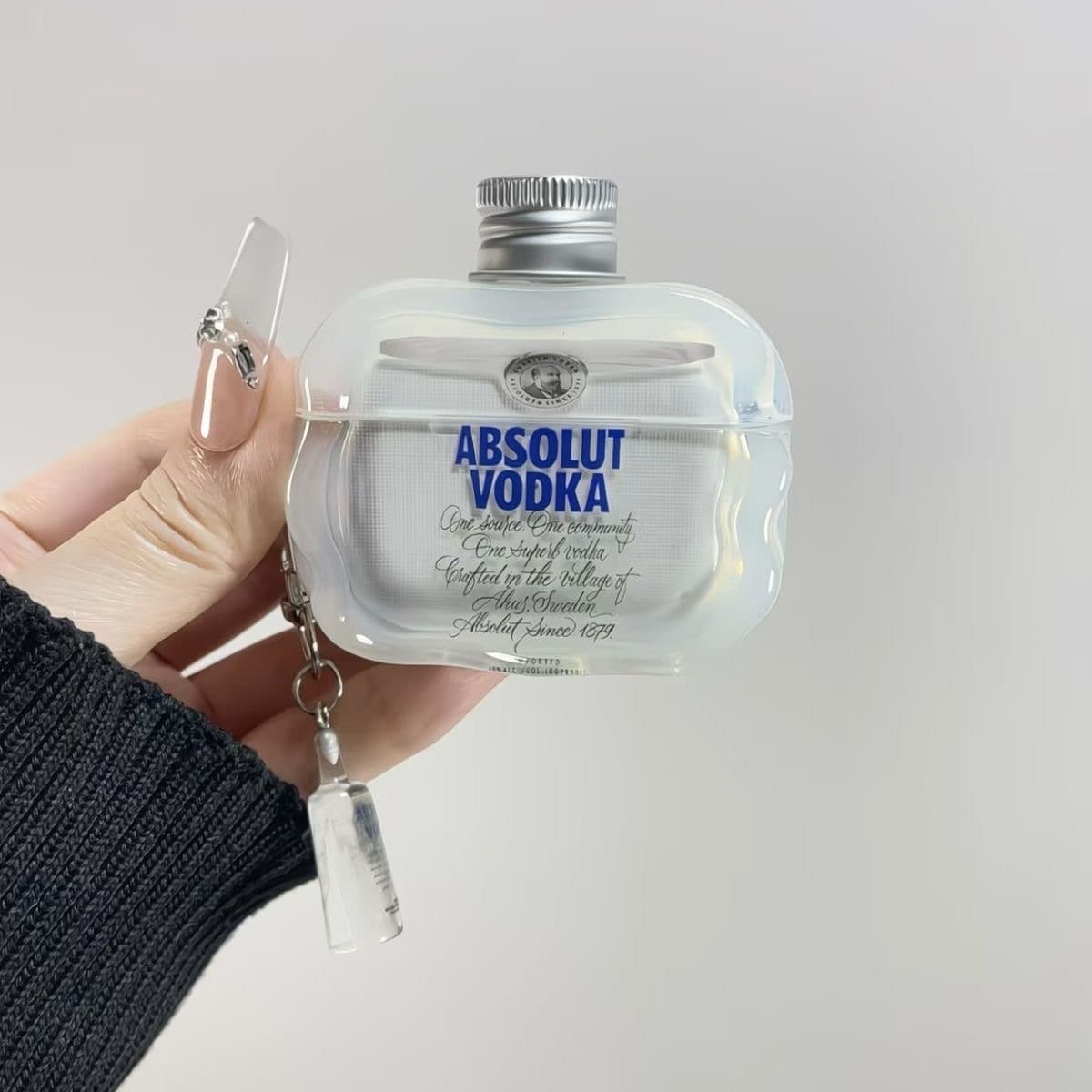 Transparent Protective Case for AirPods Pro 1/2/3 Generation Bluetooth Earphones Suitable for Stereo and Hard Liquor Creative Design