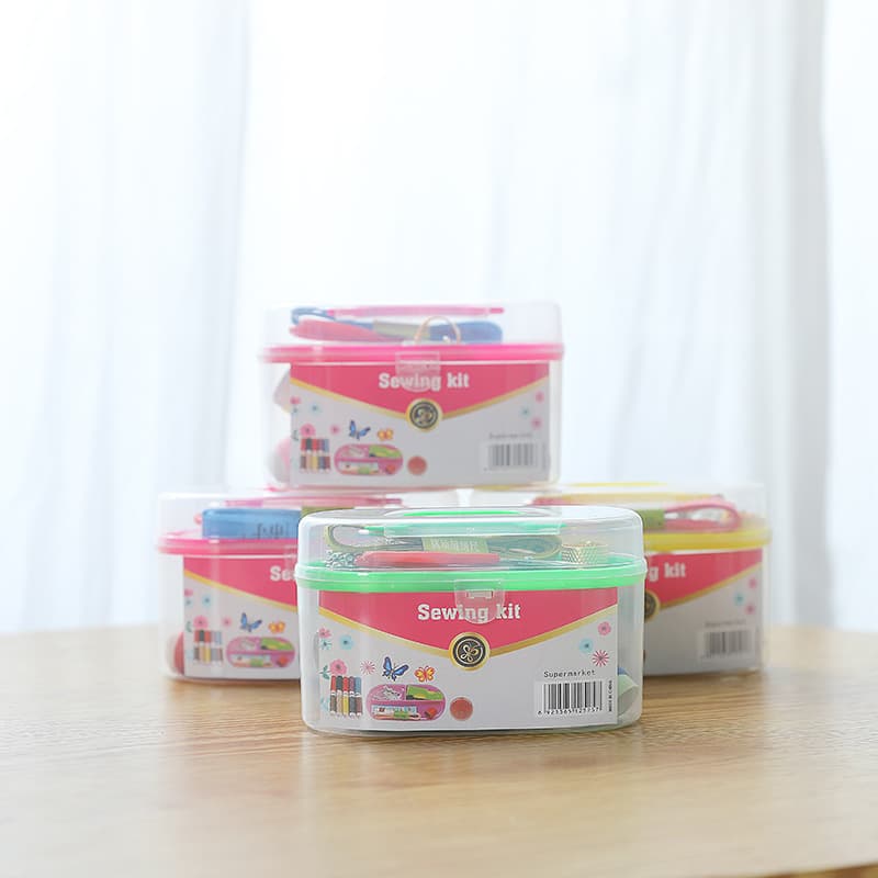 Home Portable Sewing Kit 9-Piece Set with Random Color Box