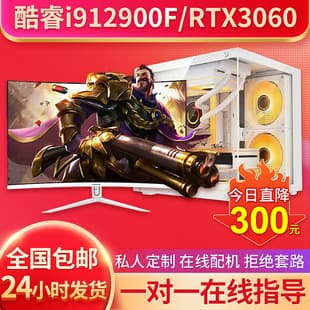 i9-Level Desktop Computer RTX3060 12G Discrete GPU E-Sports Gaming Seaview Room Water Cooling All-in-One Assembled PC