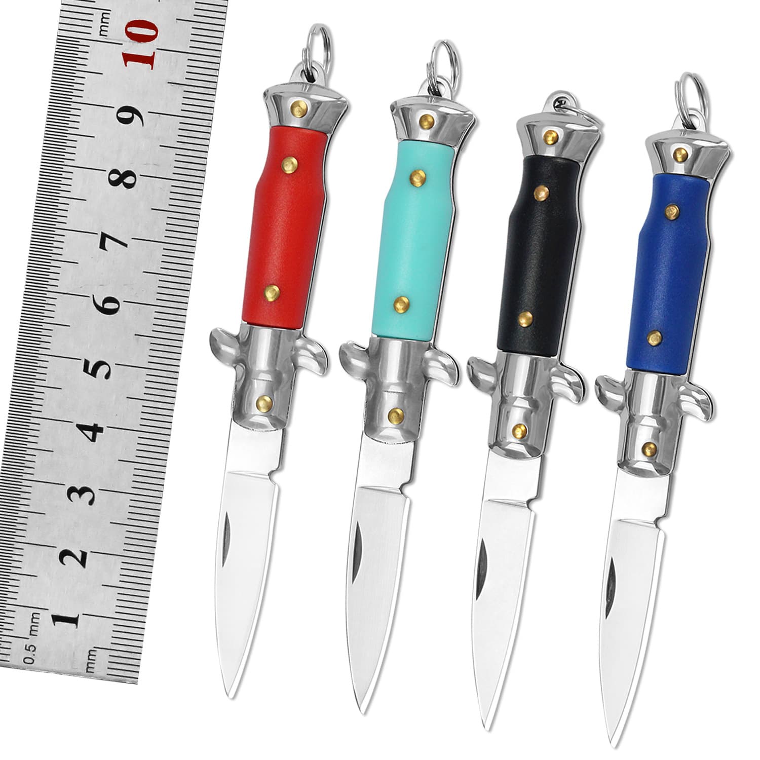 Survival Cross-border AKC Outdoor Portable Small Round Head Folding Knife Mini EDC Fruit Knife Foldable