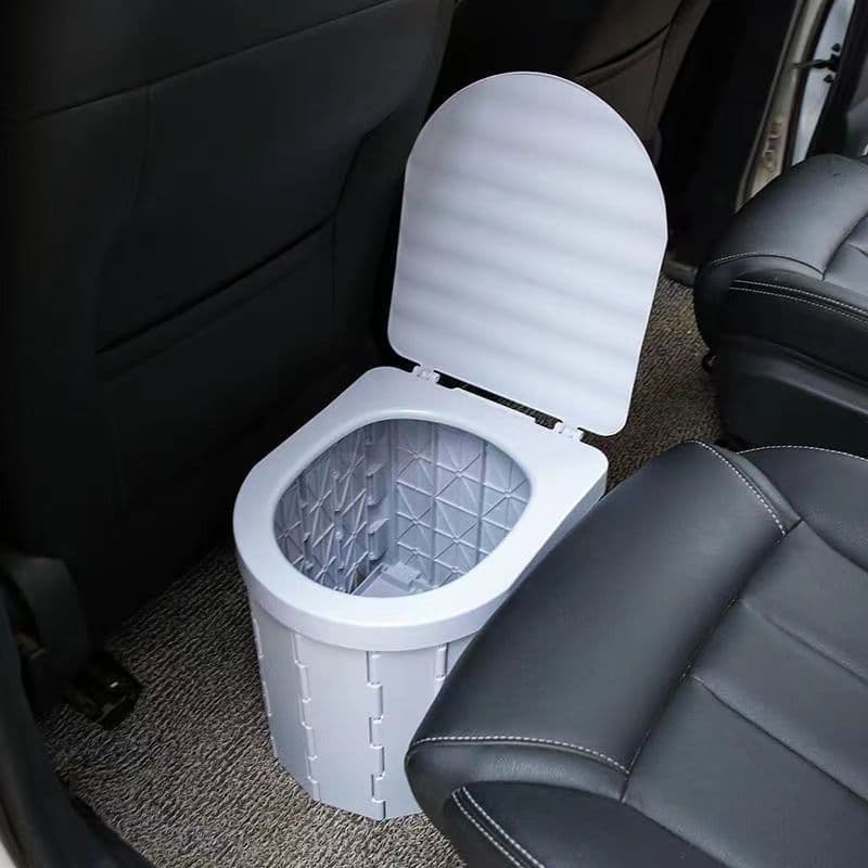 Outdoor toilet folding toilet travel toilet artifact portable camping toilet self-driving travel mobile toilet