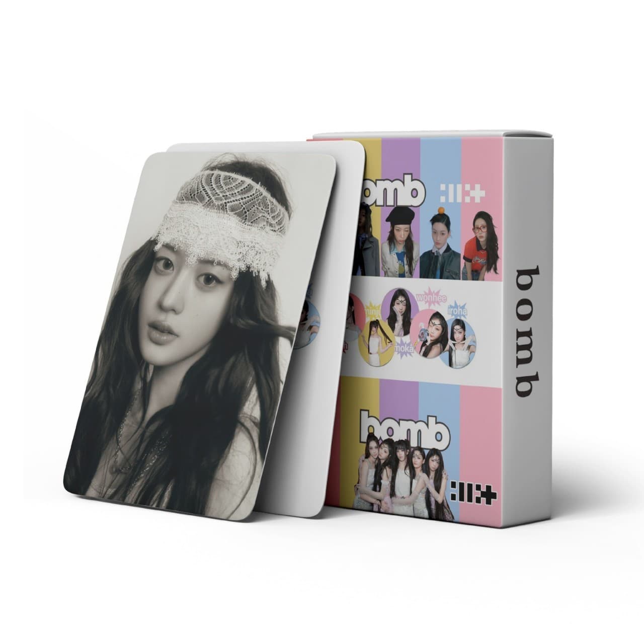 Cross-border hot-selling spot 55 ILLIT self-printed small cards BOMB KPOP star collection peripheral LOMO cards
