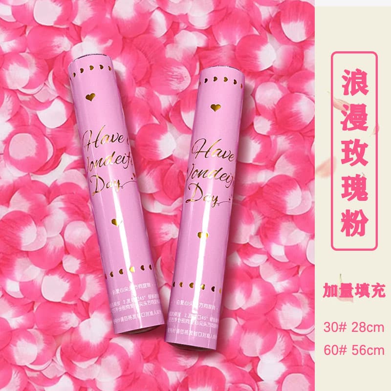 Factory Direct Wholesale Handheld Confetti Cannons, Birthday Petals, Live Stream Confetti Tubes, Atmosphere Props