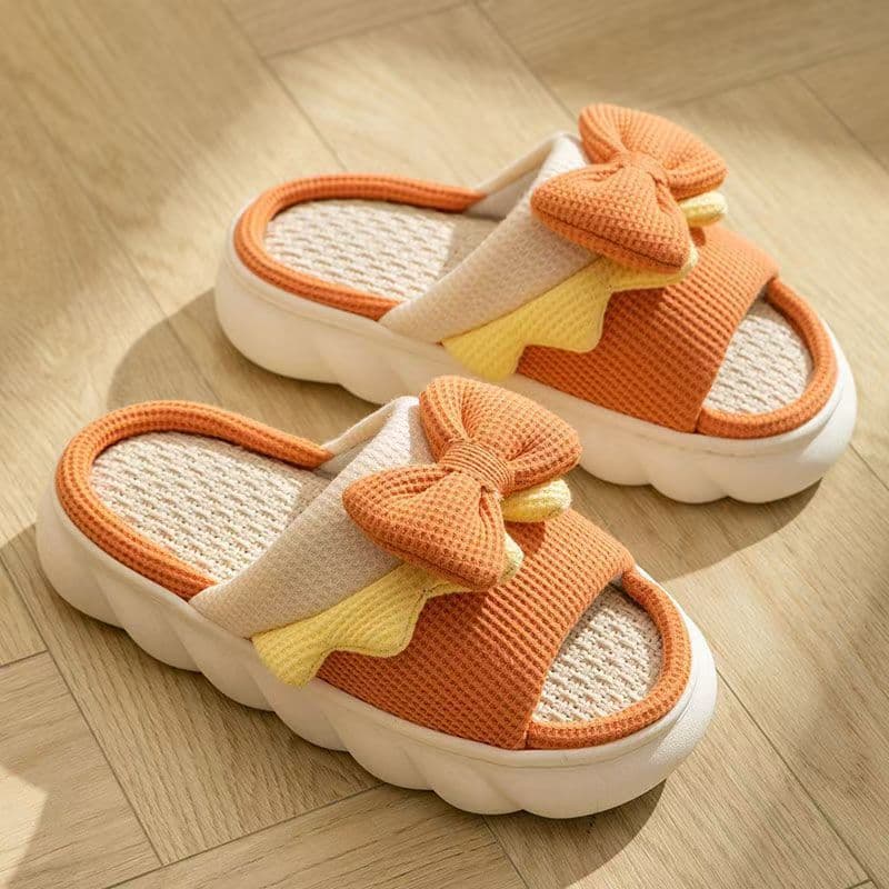 Women's Cotton Slippers with Fleece Lining, Thickened Non-Slip Sole, Elevated Indoor Slippers for Women and Couples