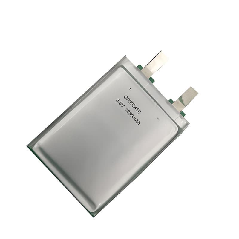 CP303450 Primary Lithium Manganese Soft Pack Battery 3V 1250mAh, Security Alarm Industrial Device